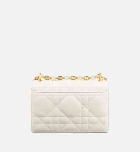 Mini Miss Caro Bag • Latte Macrocannage Lambskin