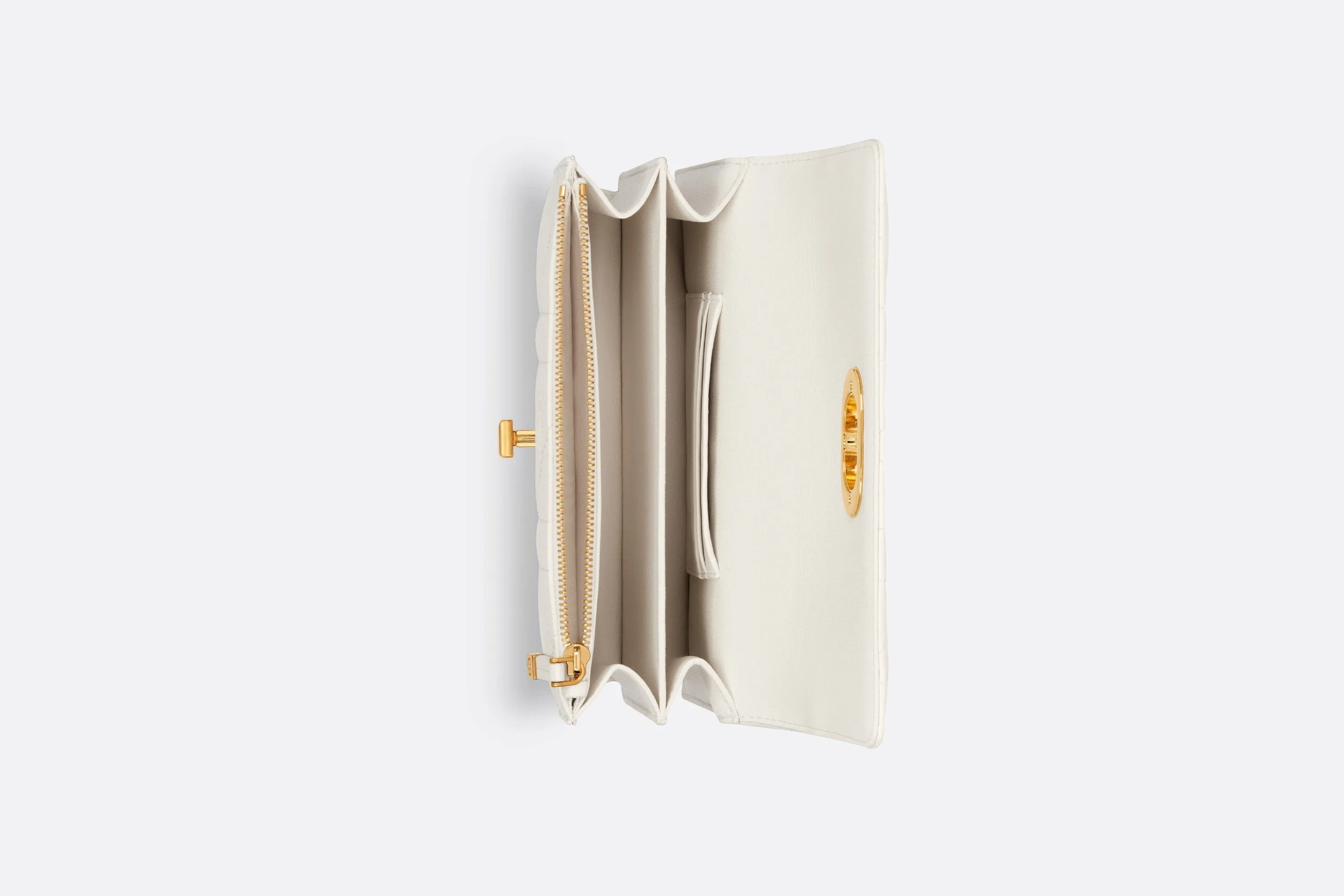 Mini Miss Caro Bag • Latte Macrocannage Lambskin