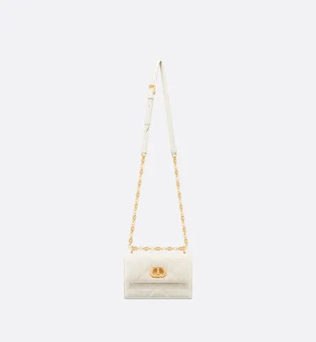Mini Miss Caro Bag • Latte Macrocannage Lambskin
