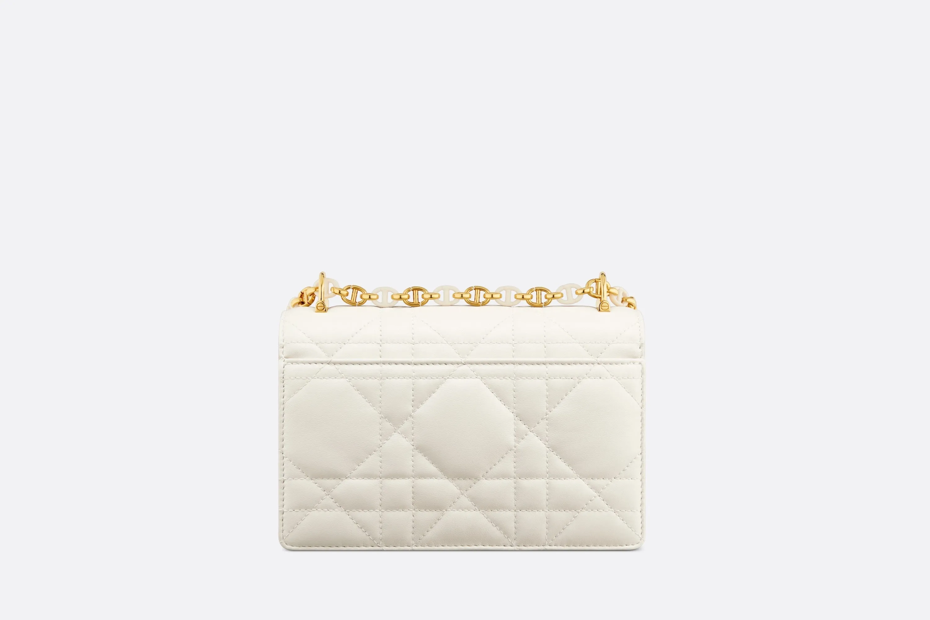 Mini Miss Caro Bag • Latte Macrocannage Lambskin