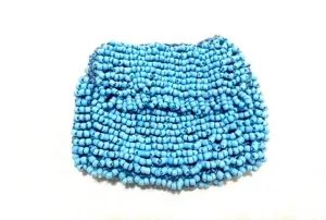 Miniature Beaded Bag Collection Handmade 'Blue Skies' Bag in a variety of colours Blue, Gold, Orange, Red, Yellow, Brown, Black, Green, Pink, Purple,