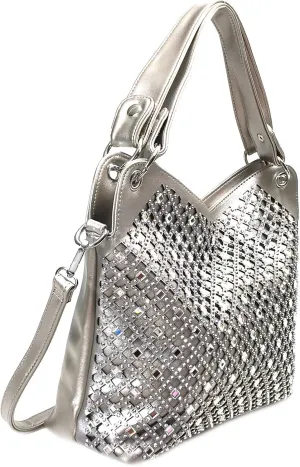 Mirror Rhinestone Bling Purse