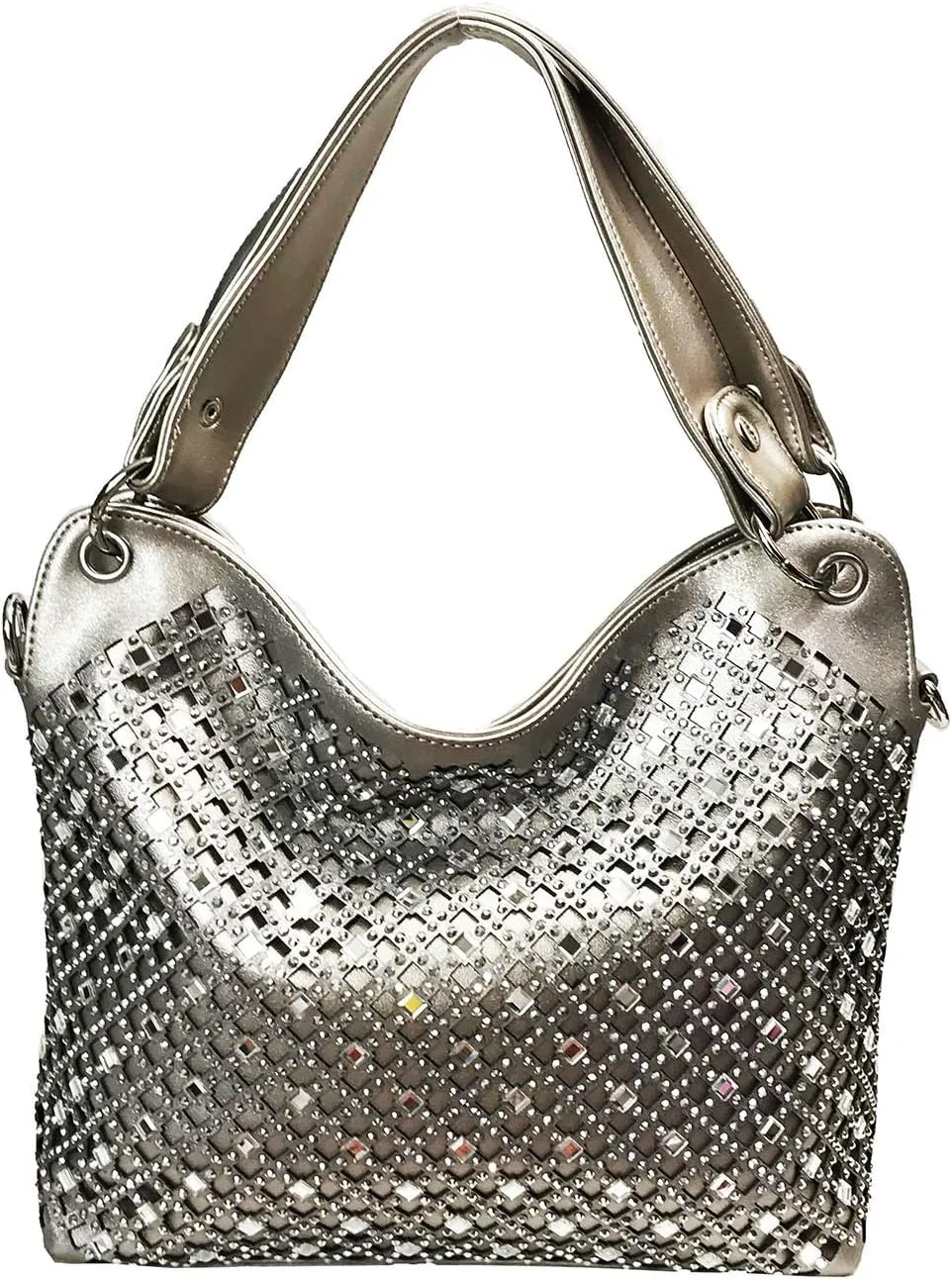 Mirror Rhinestone Bling Purse