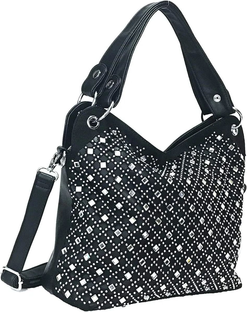 Mirror Rhinestone Bling Purse