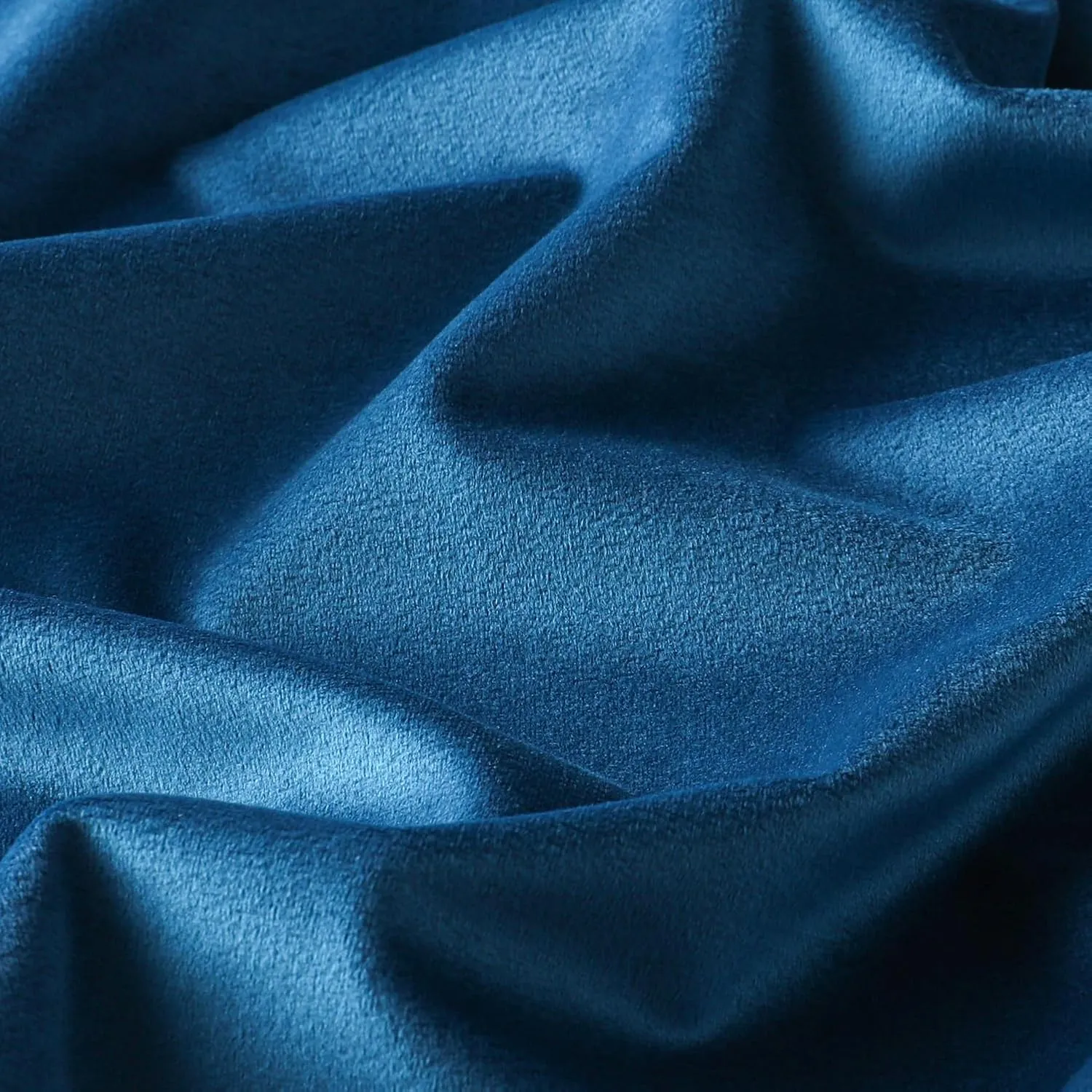 Mixhug Decorative Throw Pillow Covers, Velvet Cushion Covers, Solid Throw Pillow Cases for Couch and Bed Pillows, Blue, 20 x 20 Inches, Set of 2
