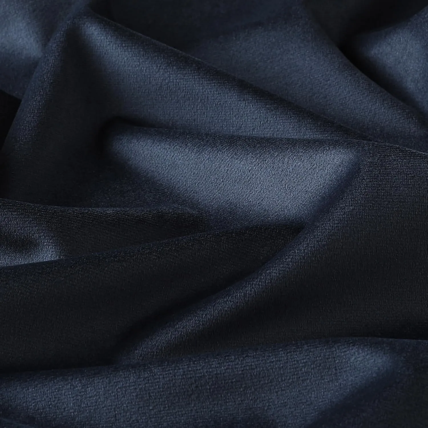 Mixhug Decorative Throw Pillow Covers, Velvet Cushion Covers, Solid Throw Pillow Cases for Couch and Bed Pillows, Midnight Blue, 20 x 20 Inches, Set of 2
