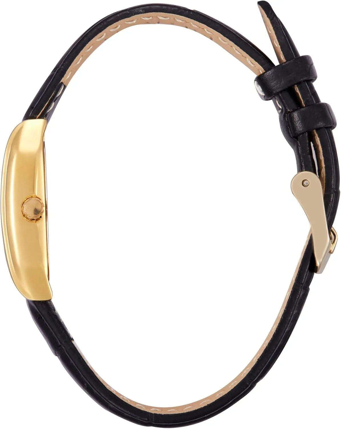 Miykon Vintage Watches for Women | Small Dainty Tank, Square Womens Watch with Genuine Leather Strap and Second Hand | Ion Polished, Luminous Hands, Scratch Resist, Japan Quartz, 100ft Water Resistant