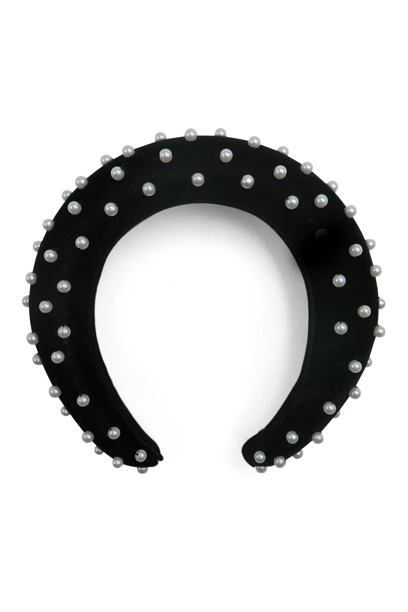 Morgan & Taylor Nikki Velvet Headband in Black