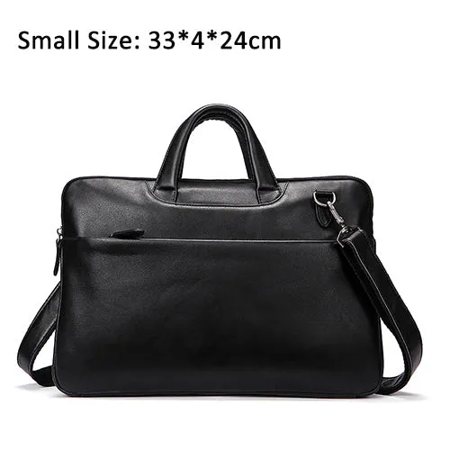 MVA Men  Genuine Leather Laptop Bag