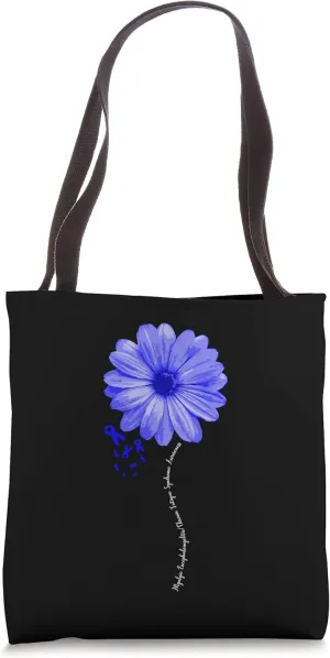 Myalgic Encephalomyelitis Chronic Fatigue Awareness Ribbon Tote Bag