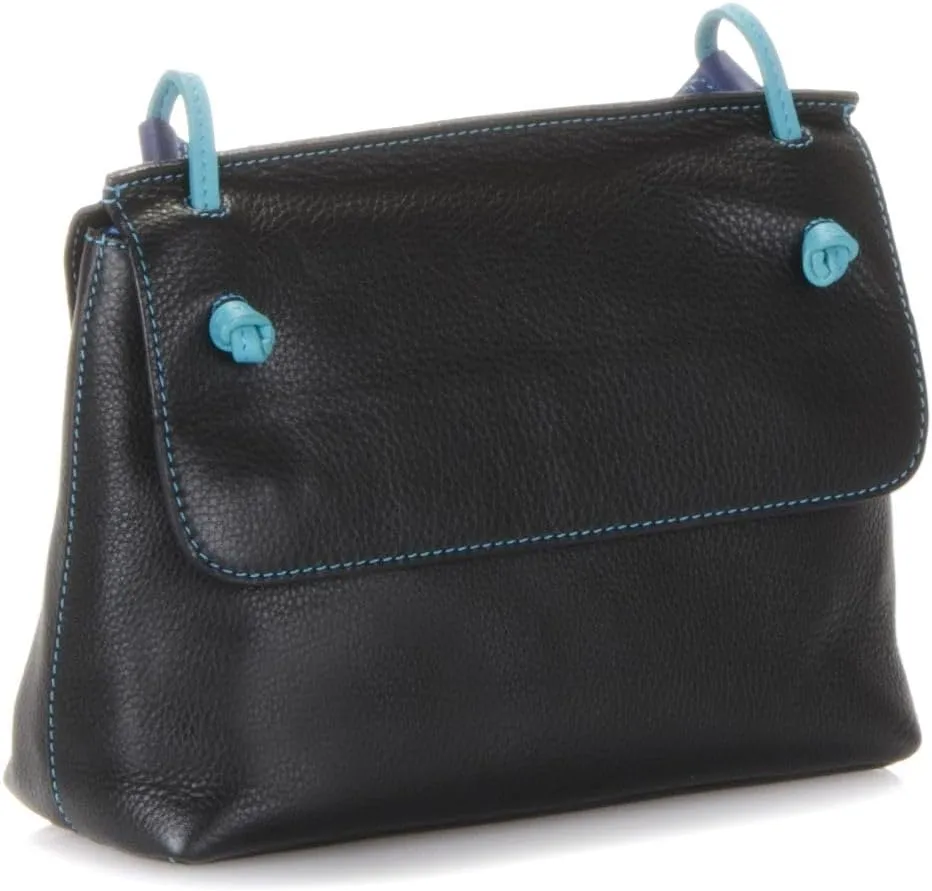 mywalit Rio Flapover Handbag - Leather, Adjustable Strap, Slip Pockets, Zip Pocket, Fits a Kindle