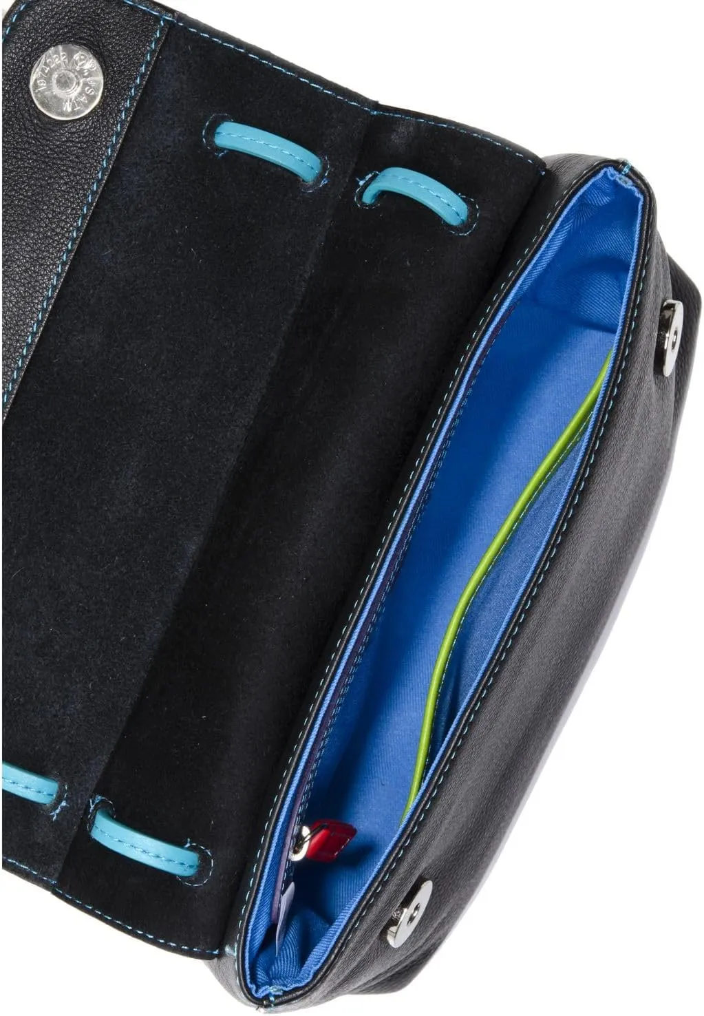 mywalit Rio Flapover Handbag - Leather, Adjustable Strap, Slip Pockets, Zip Pocket, Fits a Kindle