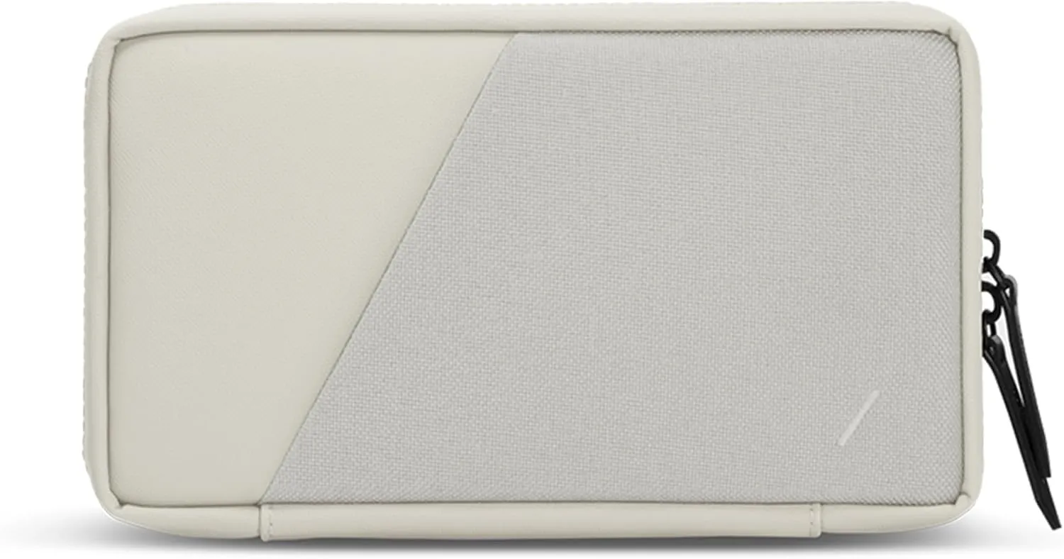 Native Union Stow Organizer – Premium Travel Tech Kit Crafted with Durable Canvas – Keep Essentials Organized with Flexible Storage & Quick-Access Pocket for Cable, Charger, SIM Card & More(Sandstone)