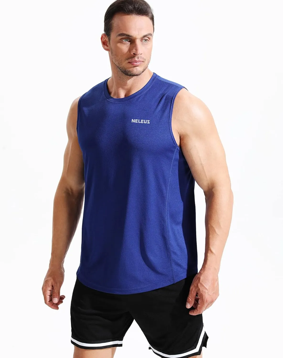 NELEUS Men's Dry Fit Workout Running Muscle Tank Top