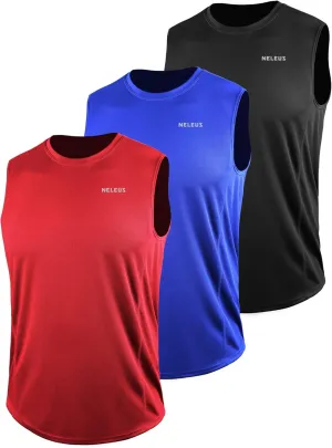 NELEUS Men's Dry Fit Workout Running Muscle Tank Top