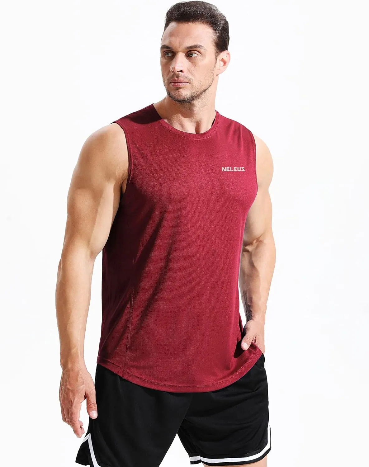 NELEUS Men's Dry Fit Workout Running Muscle Tank Top