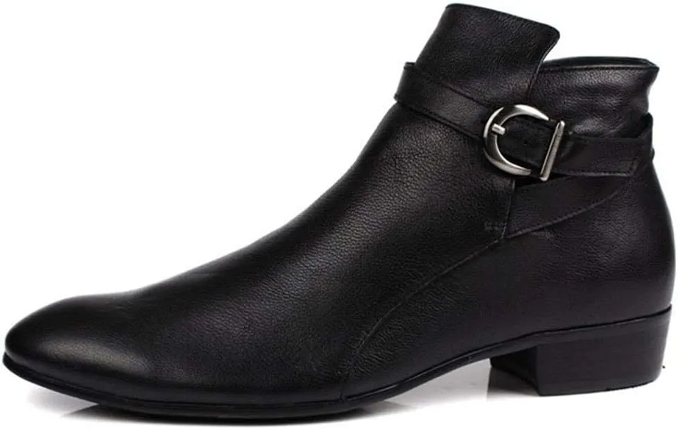 NEW For Men Ankle Boots Monk Strap Ankle Boots for Men Holiday For Business Genuine Pure Leather The First Layer Of Cowhide