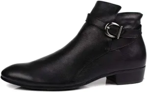 NEW For Men Ankle Boots Monk Strap Ankle Boots for Men Holiday For Business Genuine Pure Leather The First Layer Of Cowhide