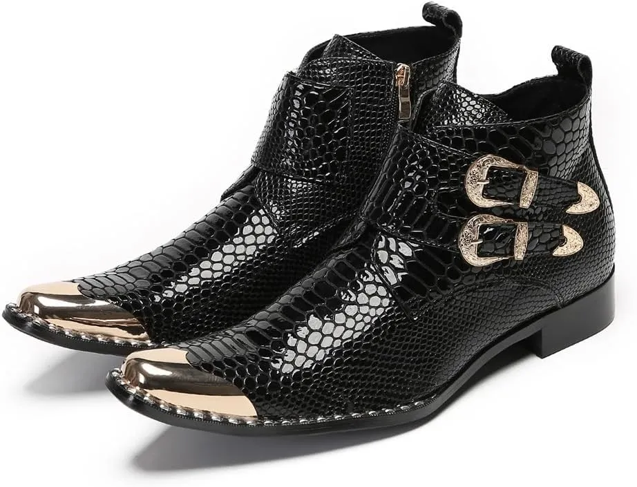 New for Men Ankle Boots Show for Holiday Genuine Leather The First Layer of Cowhide Pure Leather