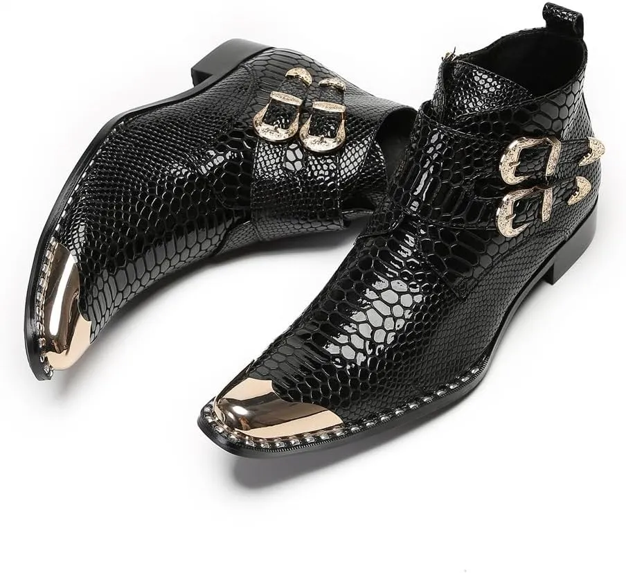 New for Men Ankle Boots Show for Holiday Genuine Leather The First Layer of Cowhide Pure Leather