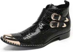 New for Men Ankle Boots Show for Holiday Genuine Leather The First Layer of Cowhide Pure Leather