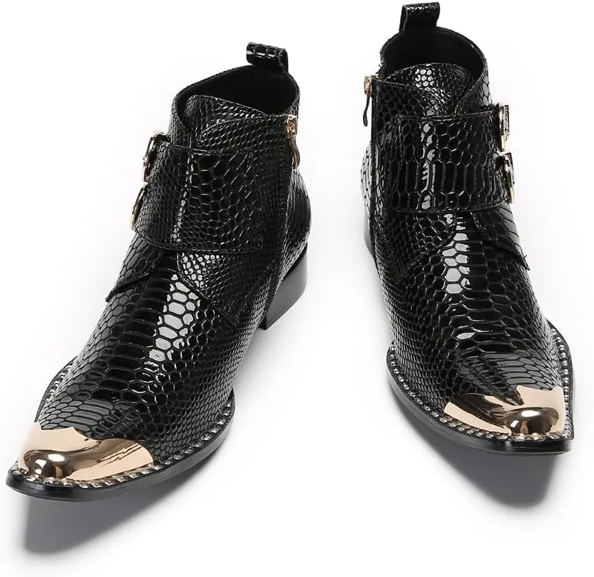 New for Men Ankle Boots Show for Holiday Genuine Leather The First Layer of Cowhide Pure Leather