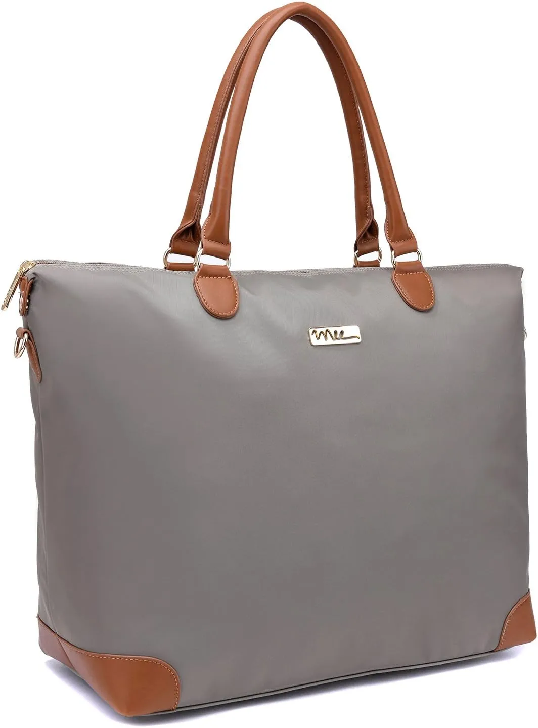 NNEE® Large Oversized Water Resistance Nylon Tote Bag With Multiple Pocket Design - Gray 2