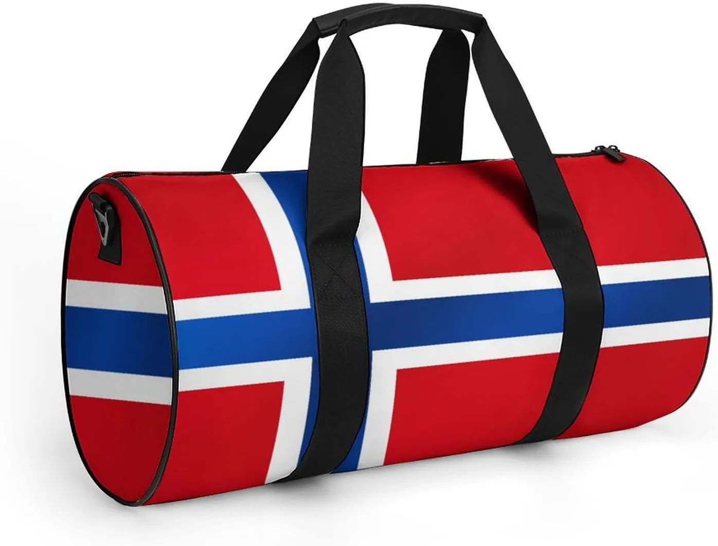Norway Flag Large Capacity Gym Bag for Women Men with Wet Pocket Travel Duffel