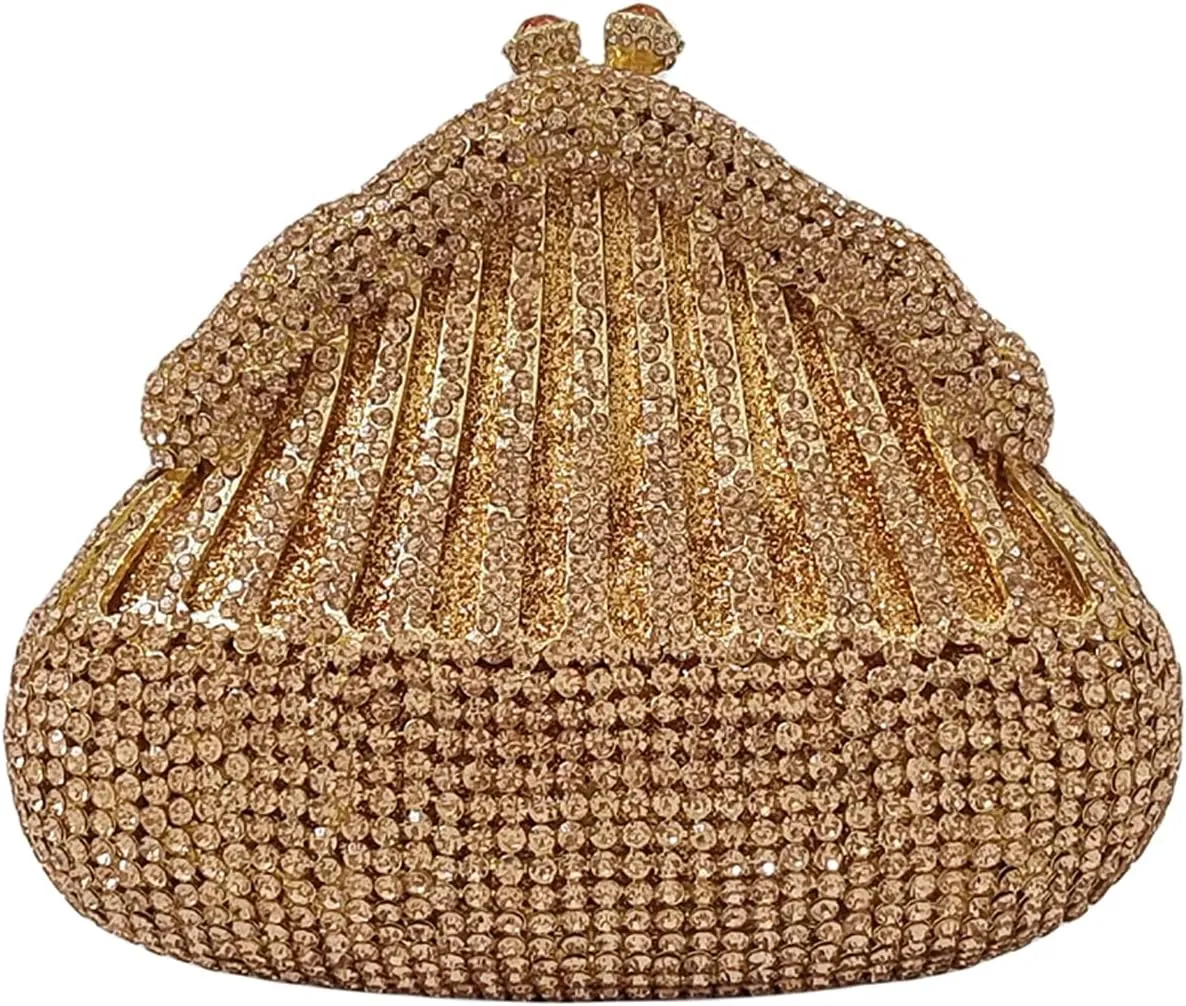 Novelty Crystal Clutch Coin Wallet Women Rhinestone Purse Sparkling Evening Bags for Wedding Party Prom Handbag