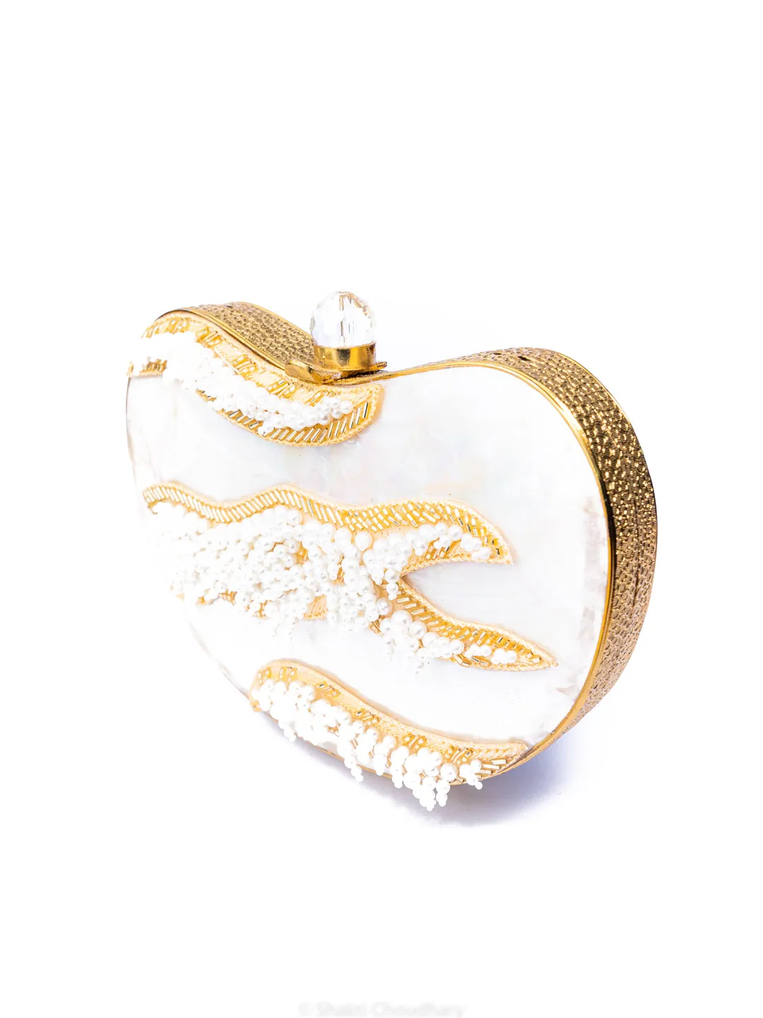 NR By Nidhi Rathi Embellished Box Clutch