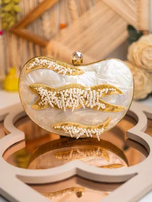NR By Nidhi Rathi Embellished Box Clutch