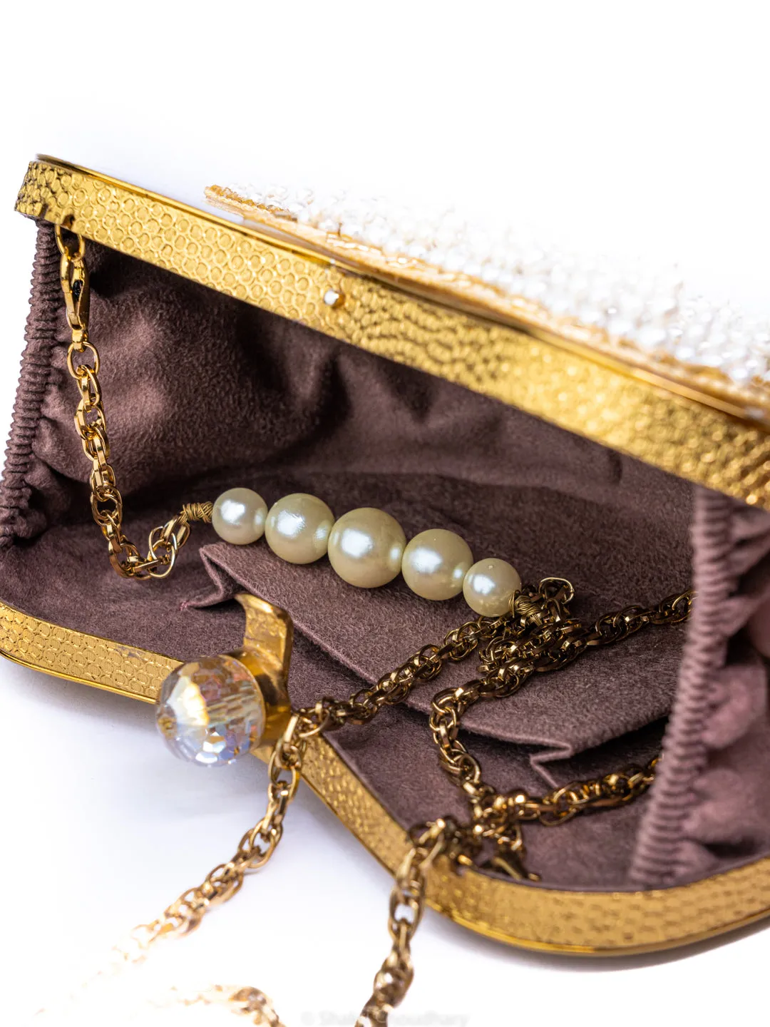 NR By Nidhi Rathi Embellished Box Clutch