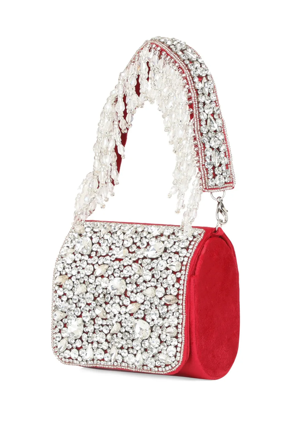 NR By Nidhi Rathi Embellished Foldover Clutch
