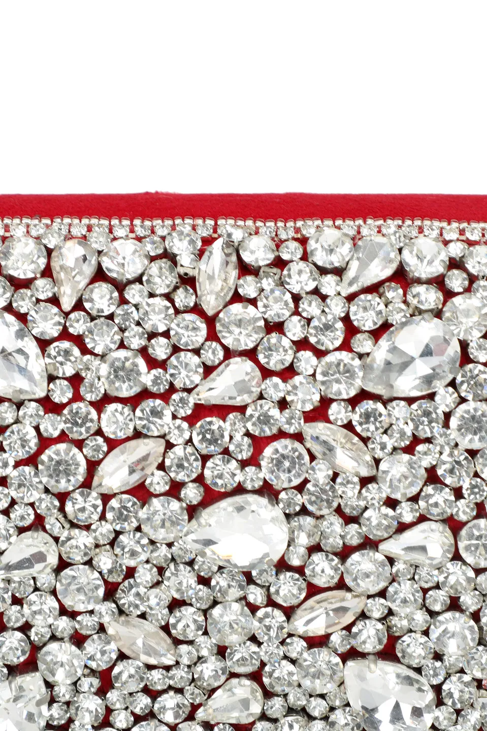 NR By Nidhi Rathi Embellished Foldover Clutch