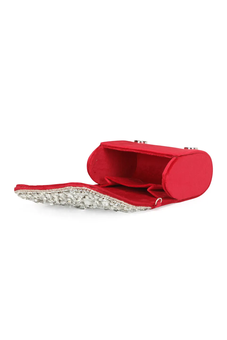 NR By Nidhi Rathi Embellished Foldover Clutch