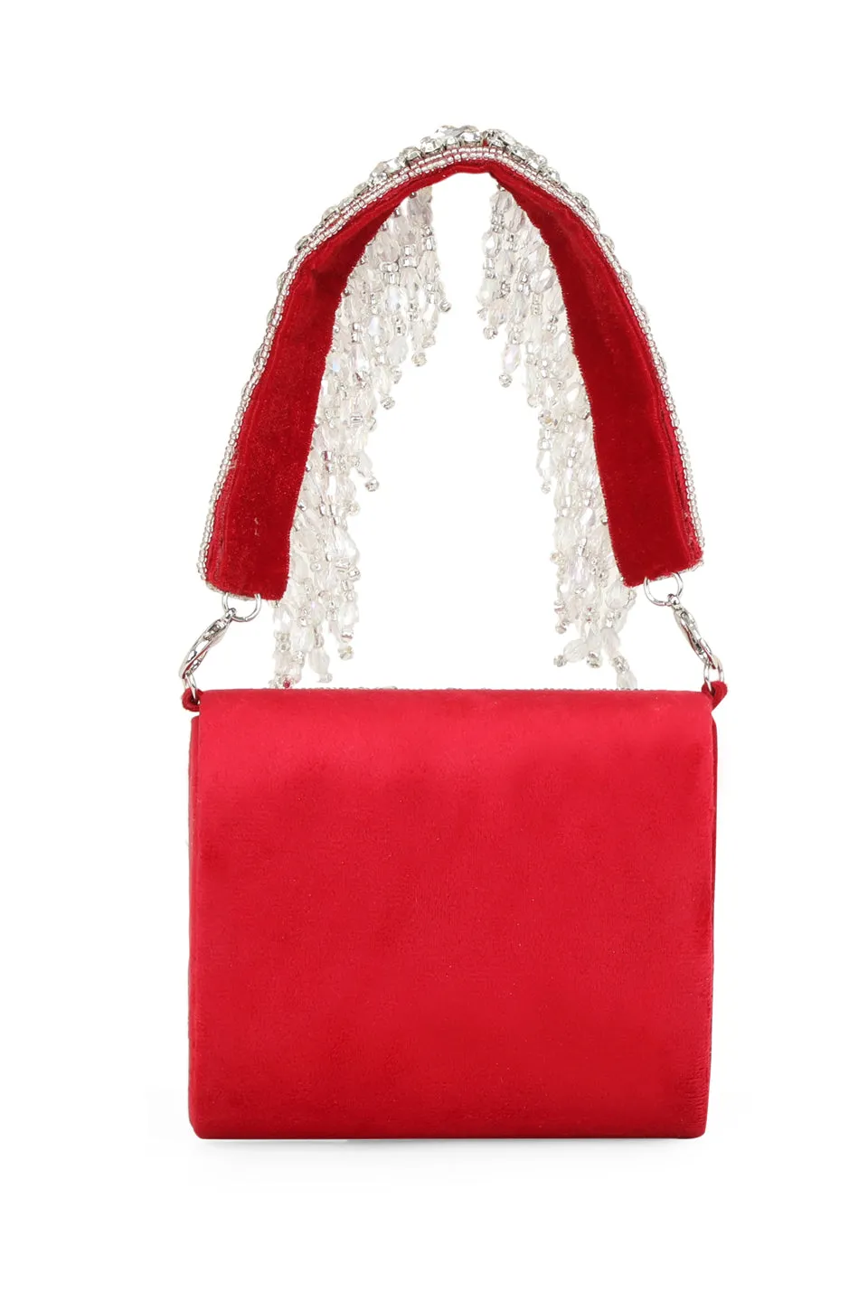 NR By Nidhi Rathi Embellished Foldover Clutch