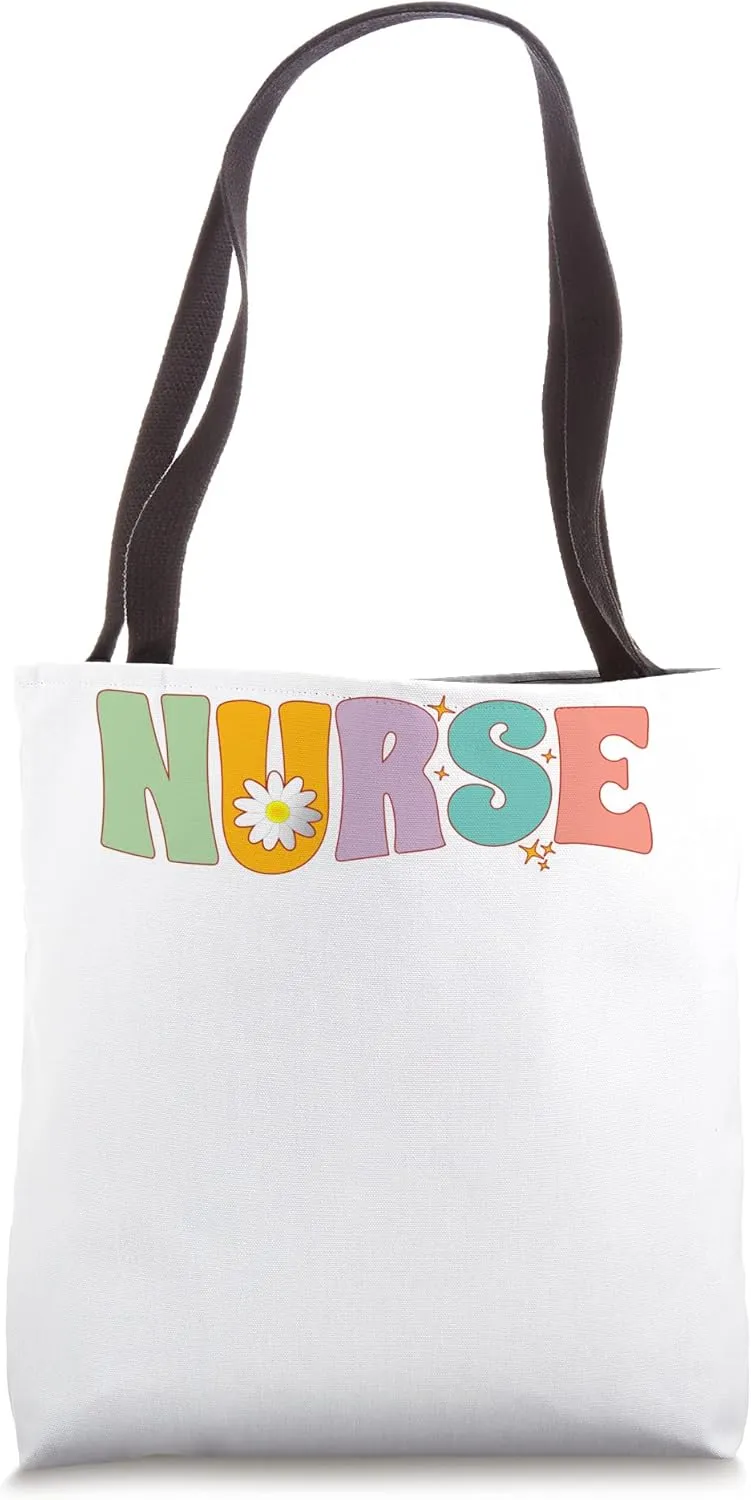 Nurse Flower Job Role Occupation Profession Work Hospital Tote Bag
