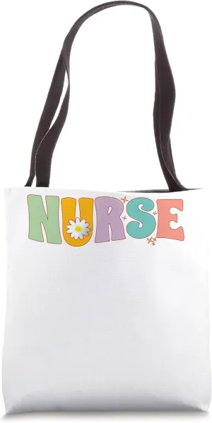 Nurse Flower Job Role Occupation Profession Work Hospital Tote Bag