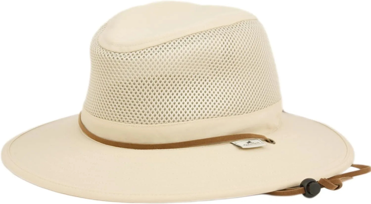 Nylon Mesh Safari Hat - Lightweight, UPF (SPF) 50  Sun Protection, 2 1/2" Big Brim, Chin Strap