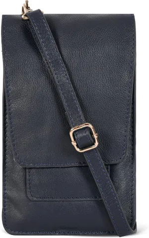 Oak Leathers Small Crossbody Bag For Women - Mini Cell Phone Purse - Crossover Wallet Bag With Adjustable Shoulder Strap