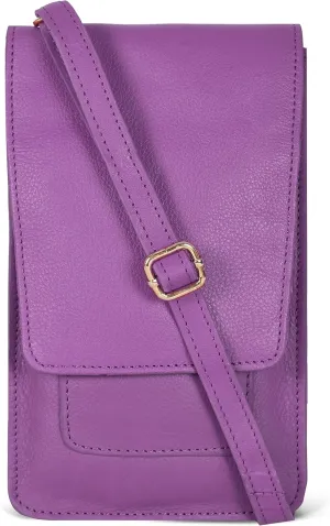 Oak Leathers Small Crossbody Bag For Women - Mini Cell Phone Purse - Crossover Wallet Bag With Adjustable Shoulder Strap