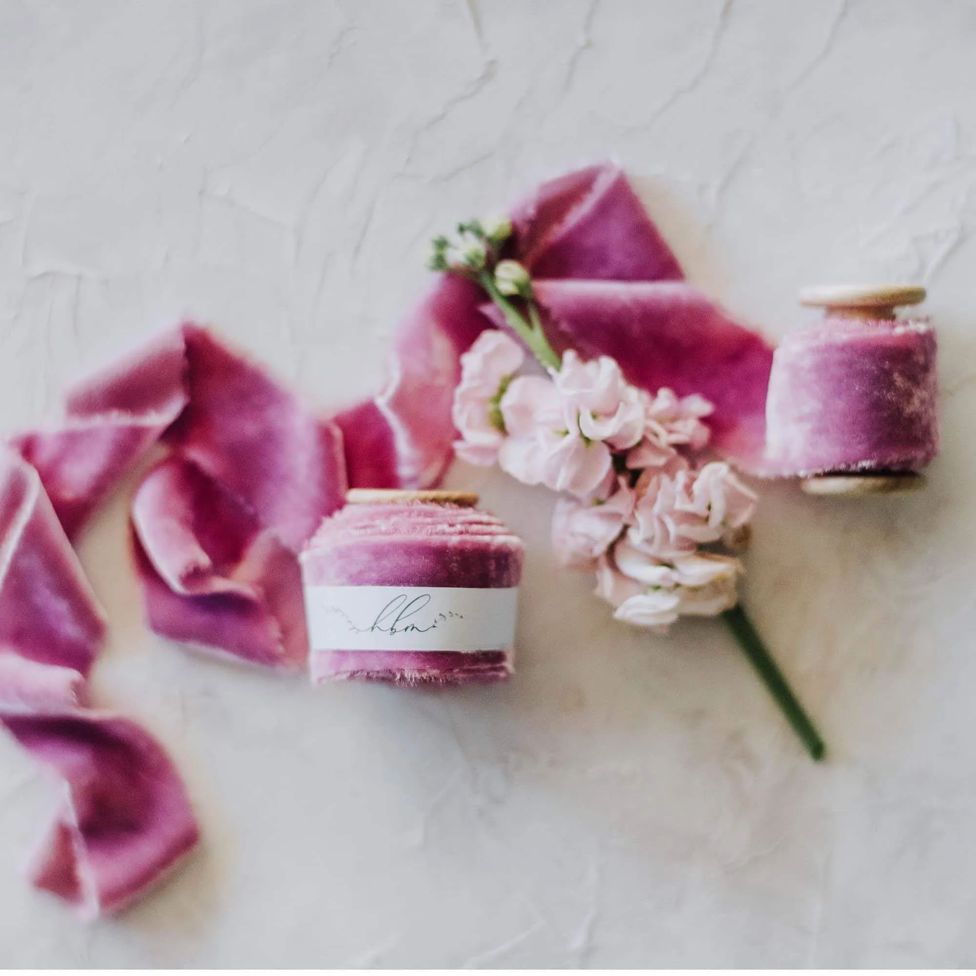 Orchid Pink Velvet Ribbon