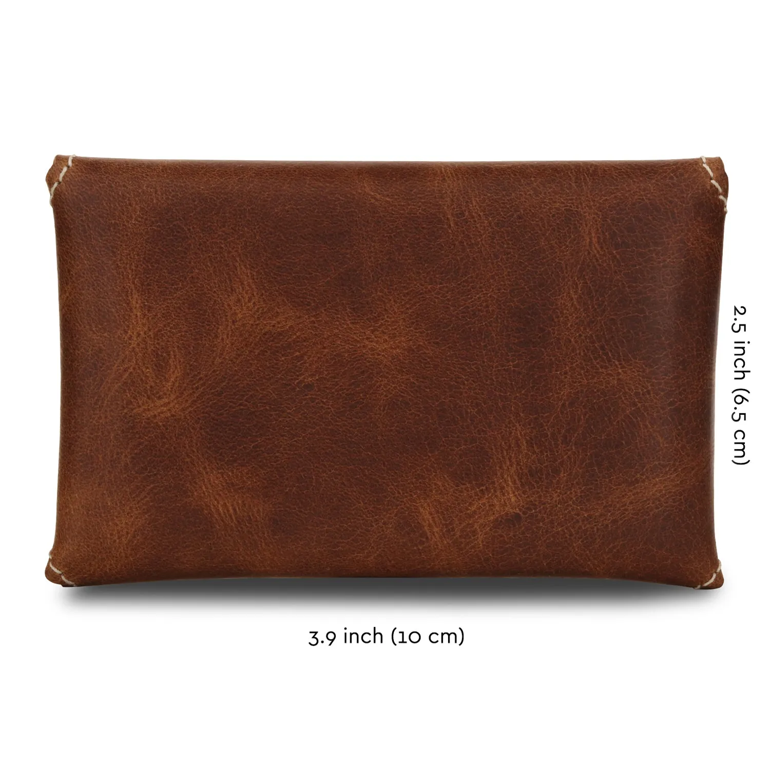 Otto Angelino Genuine Leather Credit and Business Card Case with Tuck and Slot Closure - Unisex