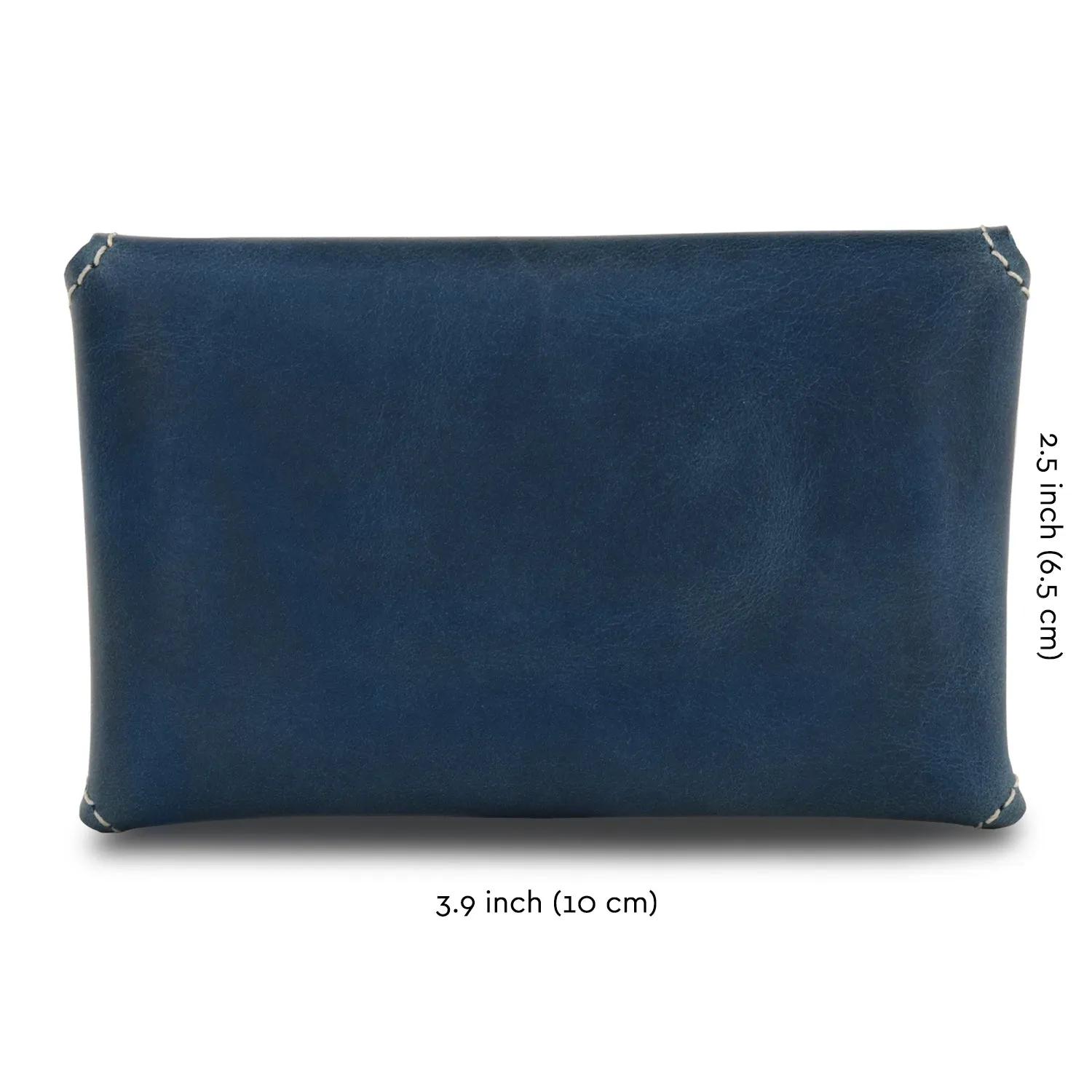 Otto Angelino Genuine Leather Credit and Business Card Case with Tuck and Slot Closure - Unisex