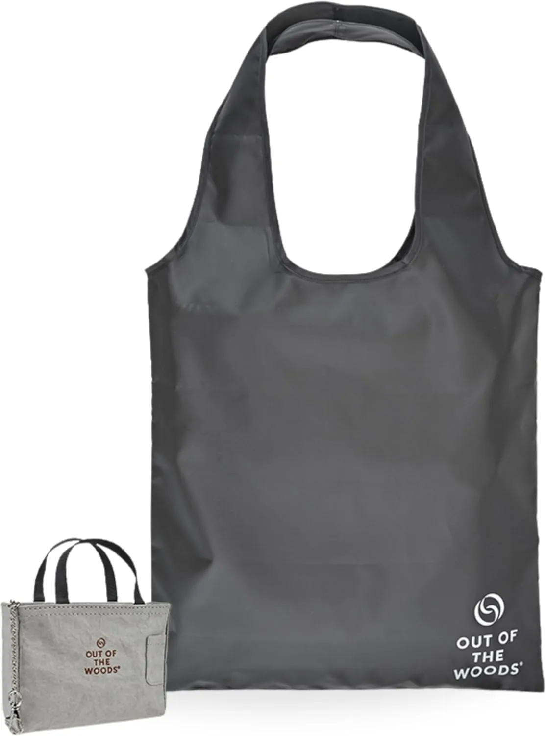 Out of the Woods Iconic Shopper MicroTote with Foldable, Reusable Tote Bag, Sustainable and Eco Friendly