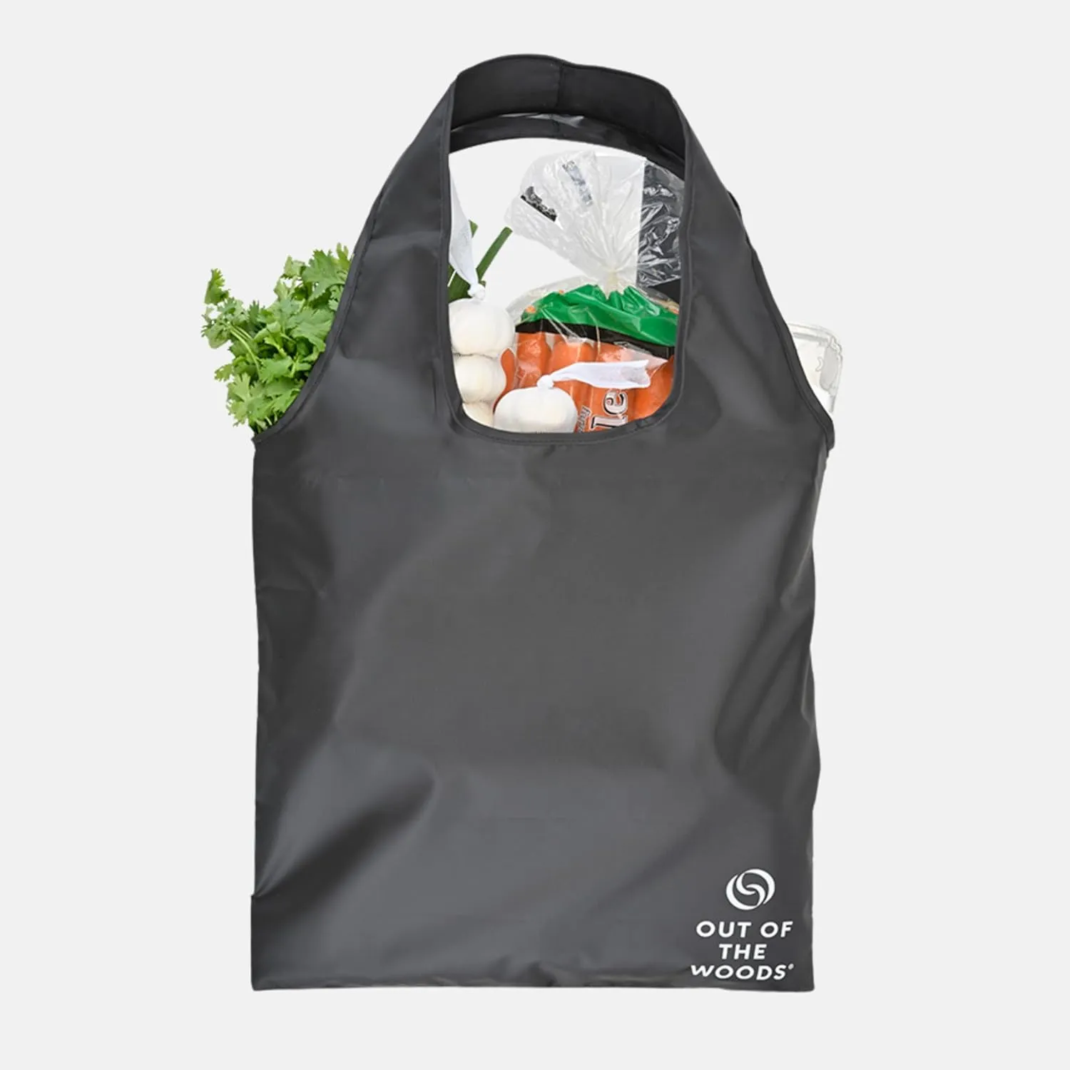 Out of the Woods Iconic Shopper MicroTote with Foldable, Reusable Tote Bag, Sustainable and Eco Friendly