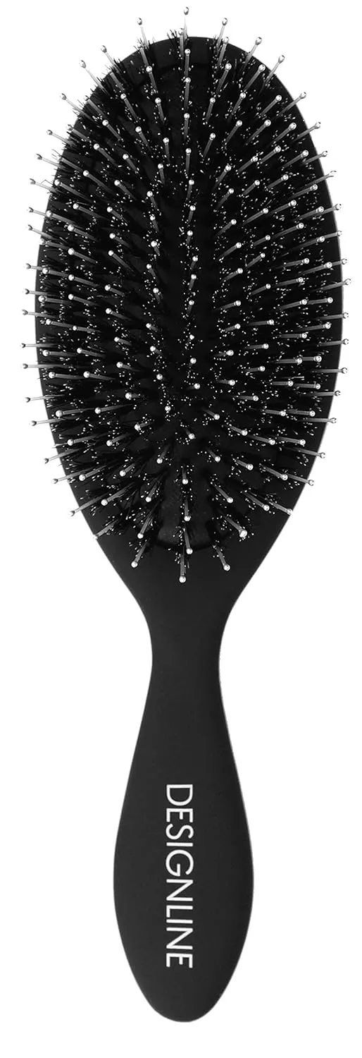 Oval Hair Brush for Sculpting - Regis DESIGNLINE - Nylon Bristle and Boar Brush for Detangling and Styling Wet or Dry Hair