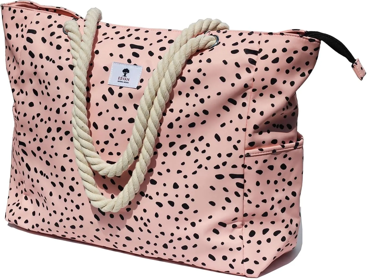 OVERSIZE BEACH BAG Large Tote Bag for Women Waterproof Sandproof with Dry Wet Compartment for Pool Gym Travel