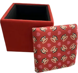 Paul Frank Love Ottoman Red