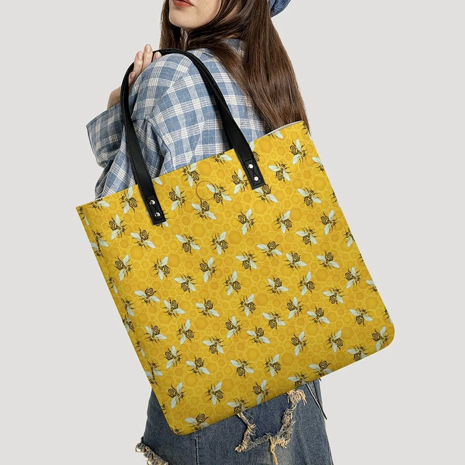 Penguin Bird Fashionable All Printed Leather Handbag Unisex